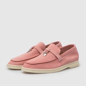 Loro Piana Summer Charms Walk Loafer - Dusty Pink